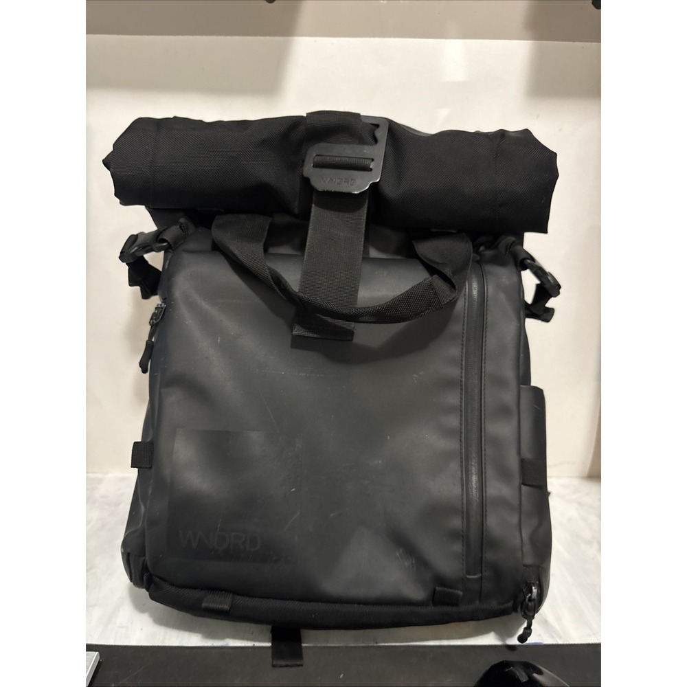 Wandrd PRVKE 31L Backpack Black Camera Bag Roll Top Repair Needed